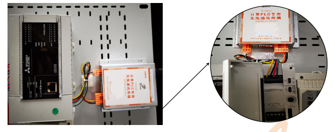 三菱FX5U系列PLC Modbus无线通信方案-实物接线图.jpg